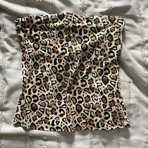 cheetah tube top